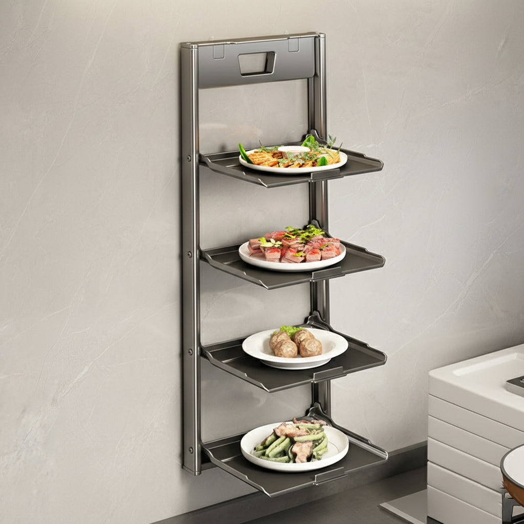 Multi-Layer Wall-Mount Kitchen Prep Station