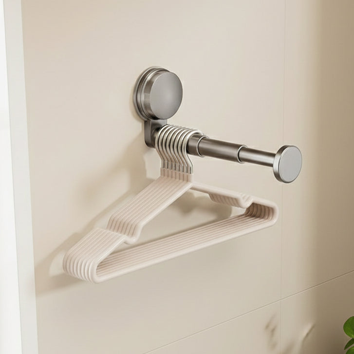 Suction Cup Retractable Hanger Organizer Rack