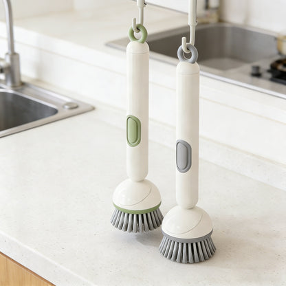 Soap Dispensing Dish Brush with Long Handle