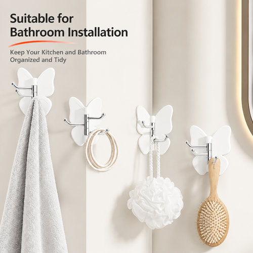 🦋No Drilling Swivel Butterfly Hook