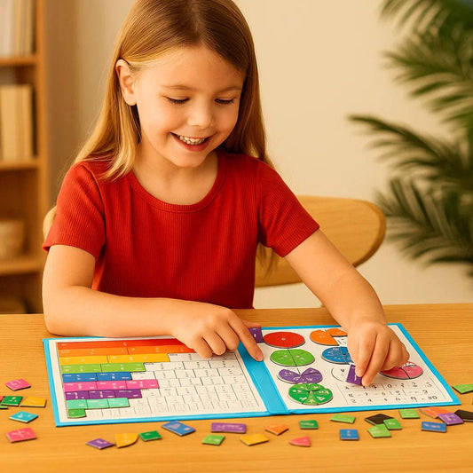 LIMITED-DISCOUNT-Magnet Montessori Fraction Puzzle