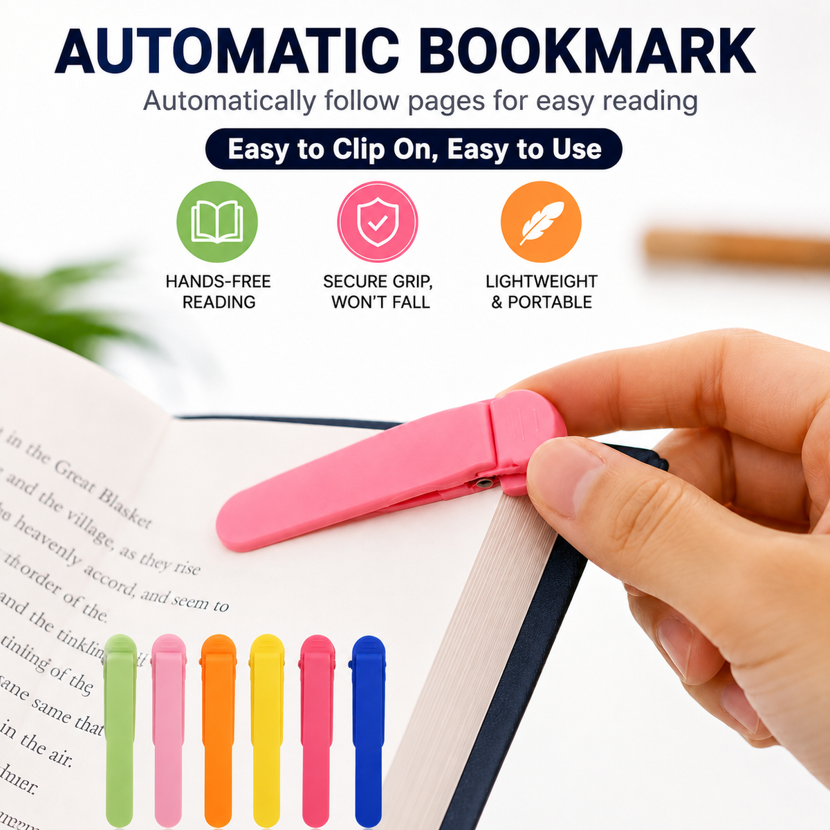 🔥 LAST CHANCE: Buy 1, Get 1 FREE 🔥 Automatic Bookmark — FREE Shipping on 2+ 🎁
