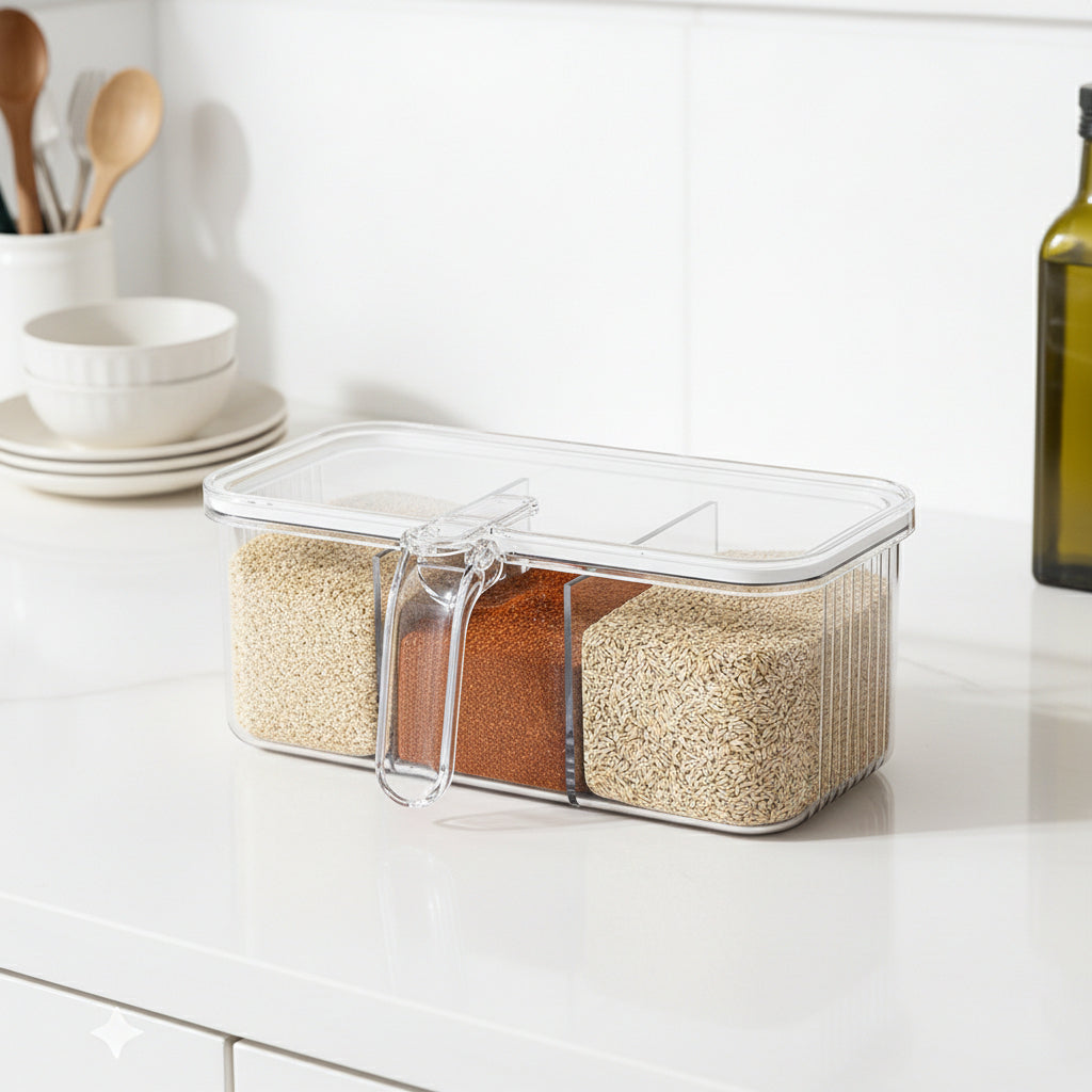 Premium Multi-Compartment Seasoning Box Set