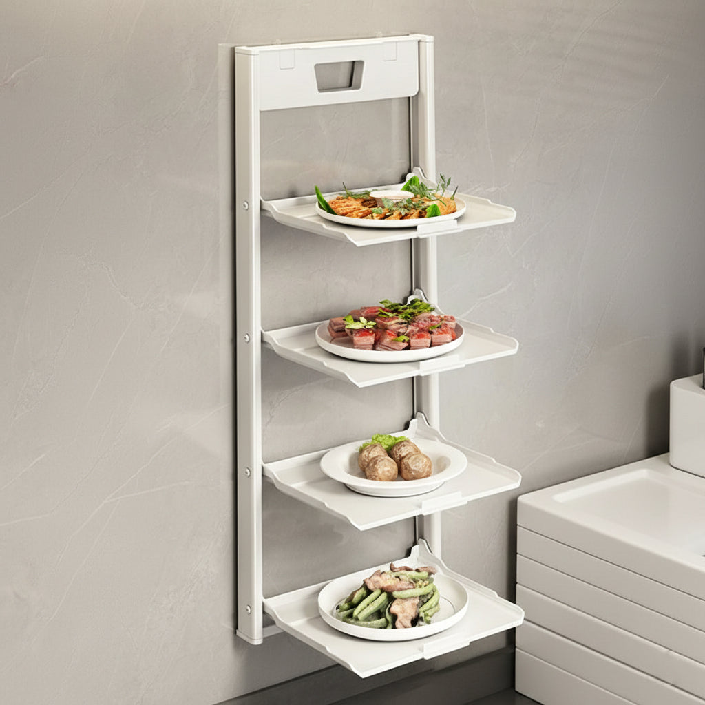 Multi-Layer Wall-Mount Kitchen Prep Station