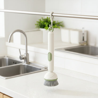 Soap Dispensing Dish Brush with Long Handle