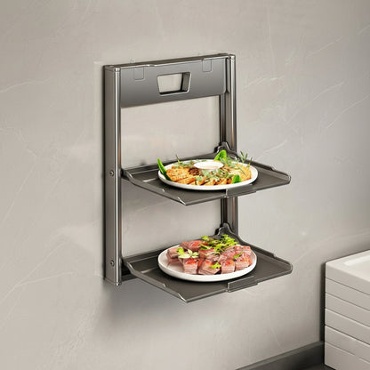 Multi-Layer Wall-Mount Kitchen Prep Station