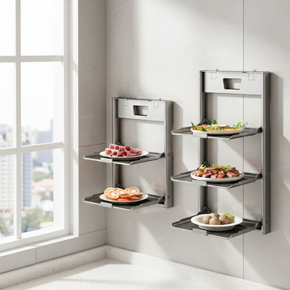 Multi-Layer Wall-Mount Kitchen Prep Station