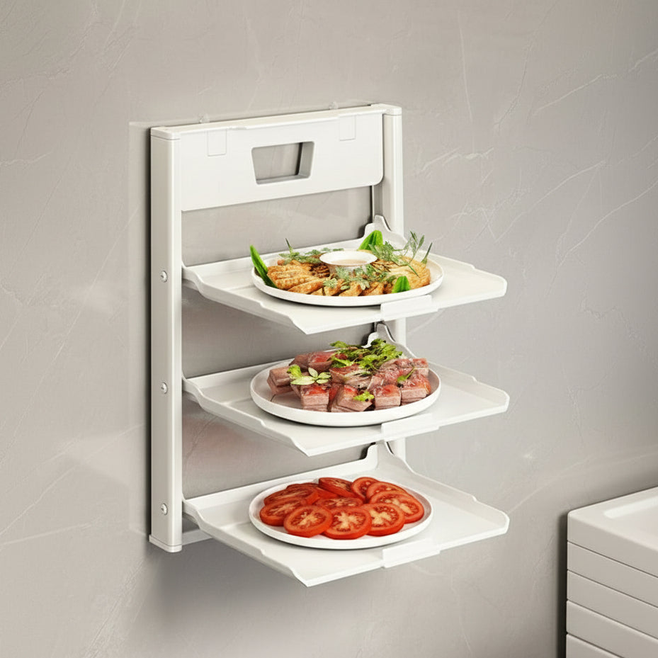 Multi-Layer Wall-Mount Kitchen Prep Station