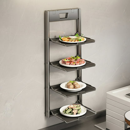 Multi-Layer Wall-Mount Kitchen Prep Station