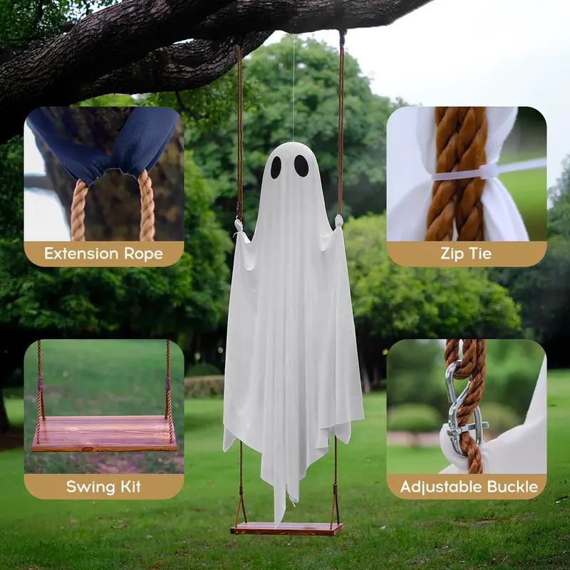 💥Hanging Ghost Swing Outdoor Halloween Decoration